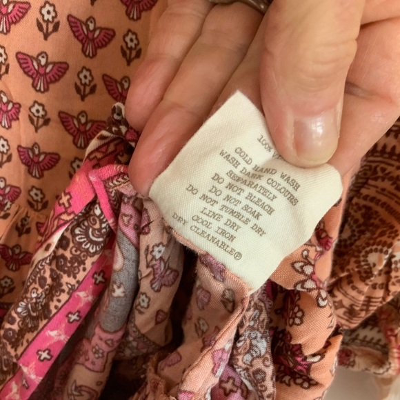 RARE Spell Sunset Rose Boho Playdress XS - Picture 3 of 8